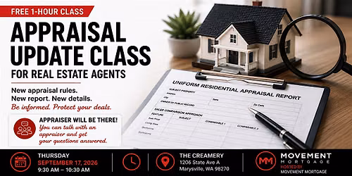 Appraisal Update Class for Real Estate Agents