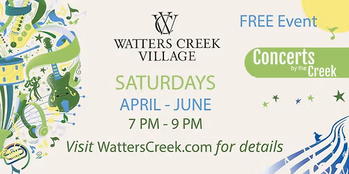 Concerts by the Creek - Spring Series 