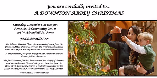 A Downton Abbey Christmas | Alliance Classical Players