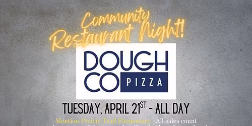 Community Restaurant Night - Dough Co