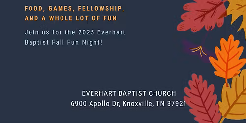 Fall Fun Night with Everhart Baptist Church