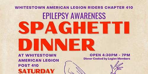 Epilepsy Awareness Fundraiser Spaghetti Dinner
