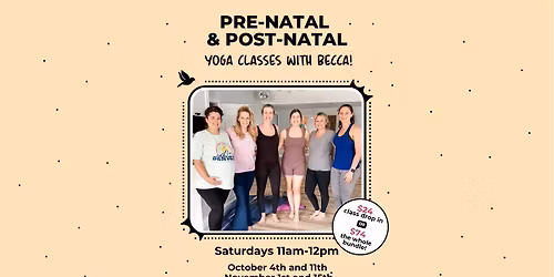 Pre-natal & Post-natal Yoga Classes with Becca