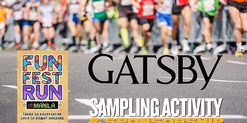 GATSBY SAMPLING SPONSORSHIP x FUN FEST RUN in MANILA