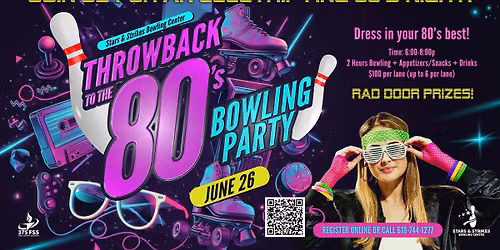 Throwback to the 80s Bowling Party