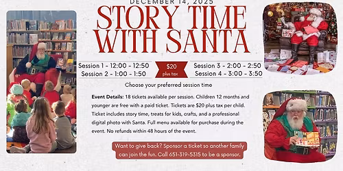 Story time with Santa