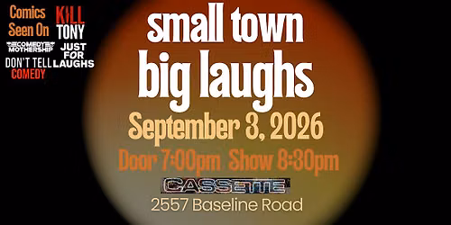 Small Town, Big Laughs \u2013 Live Stand-Up Comedy in Ottawa