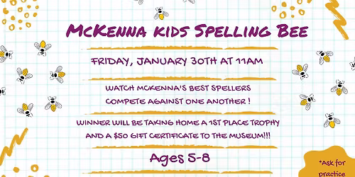McKenna Kid's Spelling Bee