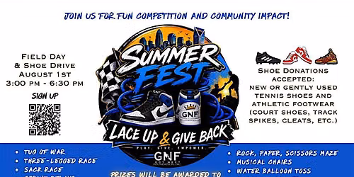 GNF Summer Fest| Field Day & Shoe Drive