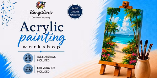 Turquoise Scene - Acrylic Painting Workshop
