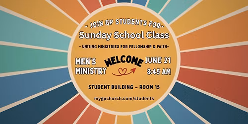 Men\u2019s Ministry Sunday School with GP Students
