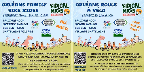 Orl\u00e9ans Kidical Mass (Bike Rides \u2013 4 different locations)