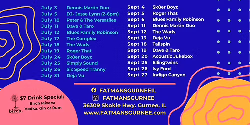 Live Music at Fatmans with Tailspin