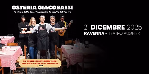 OSTERIA GIACOBAZZI - TOUR 2025-2026