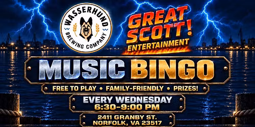 Music Bingo at Wasserhund Brewing Co. - Norfolk