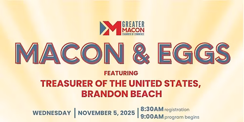 Macon & Eggs: Featuring Treasurer of the US, Brandon Beach