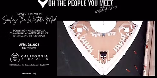 SAVE THE DATE: "OH THE PEOPLE YOU MEET with Michaela Guzy" Private Premiere