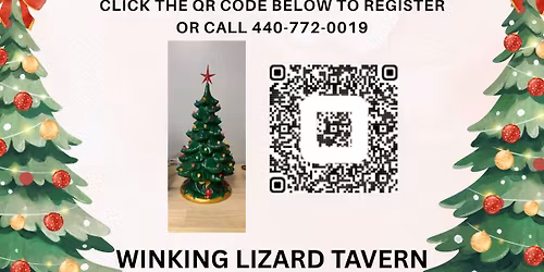 10 1\/2 inch Ceramic Christmas Tree @ The Winking Lizard