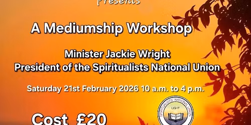 A Mediumship Workshop with Minister Jackie Wright