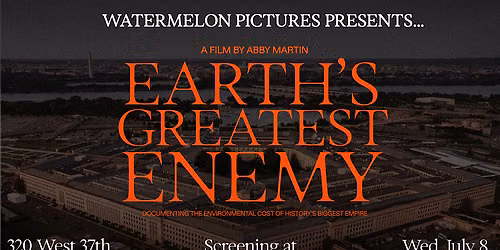 Earth's Greatest Enemy Screening at The People's Forum