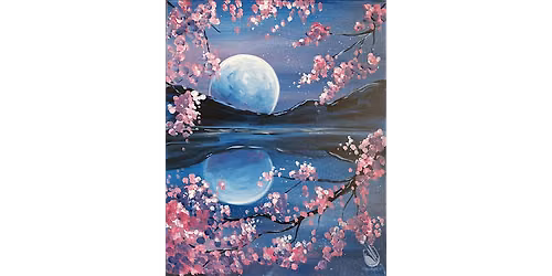 Blooming Lake Water Reflections - Paint and Sip in San Antonio | Classpop!\u2122