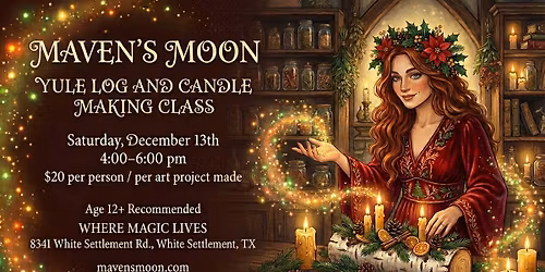 Yule Log and Yule Candle Making Class