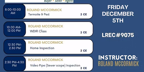 CE Week - Friday Schedule
