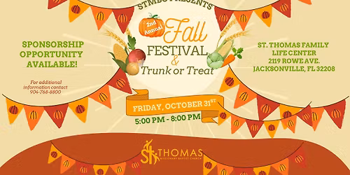 2nd Annual Fall Festival & Trunk or Treat