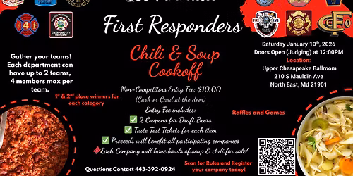 1st Annual First Responders Chili & Soup Cookoff