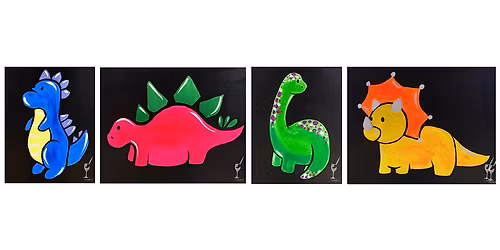 Prehistoric Pals Painting - Family Fun - Paint and Sip in Houston | Classpop!\u2122