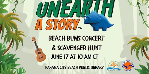 Unearth a Story:  The Beach BUMS Ukulele Concert & Dino Scavenger Hunt