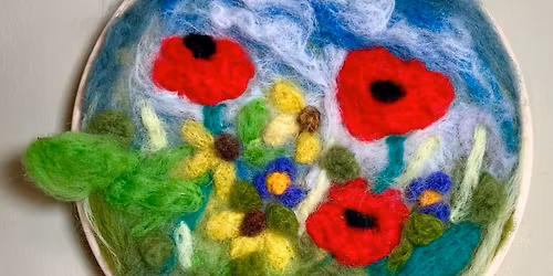 Needle-Felted Garden Painting