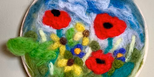 Needle-Felted Garden Painting