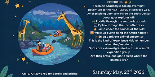 Youth Overnight Zoo Adventure 