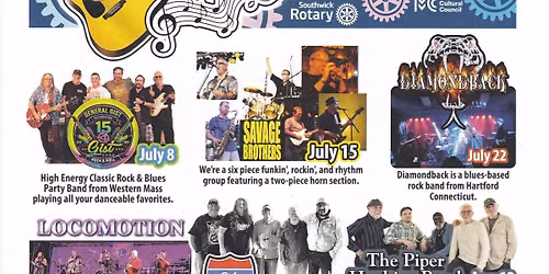The Savage Brothers at the Southwick Rotary Club's Summer Concert Series