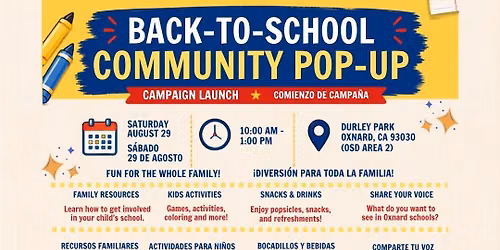Back-to-School Community Pop-Up Campaign Launch