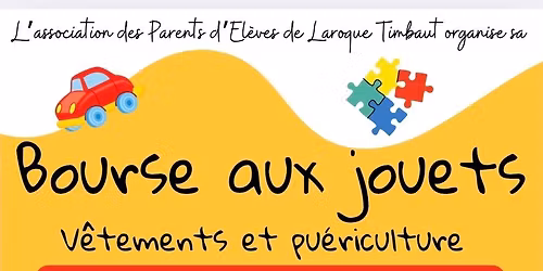 Bourse aux jouets, v\u00eatements et pu\u00e9riculture