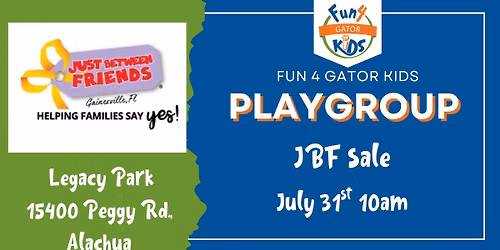 F4GK Playgroup JBF sale