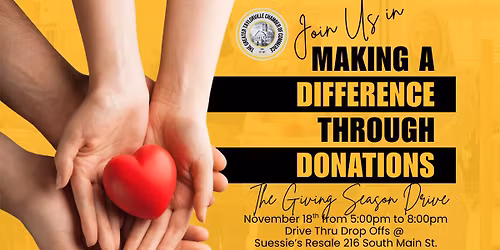 The Giving Season Drive Thru Donation