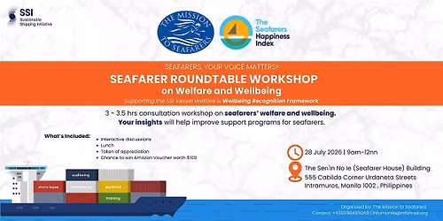 Seafarer Roundtable Workshop on Welfare and Wellbeing