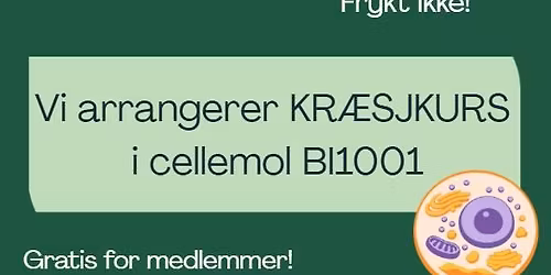 Kr\u00e6sjkurs cellemol BI1001