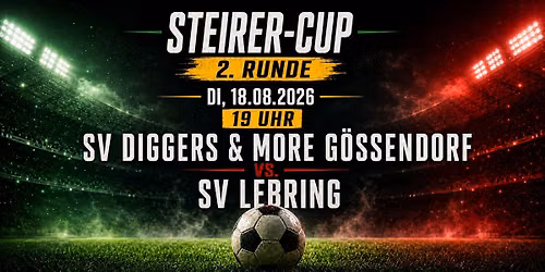 Steirer-Cup 2. Runde: SV DIGGERS & MORE G\u00f6ssendorf vs. SV Lebring