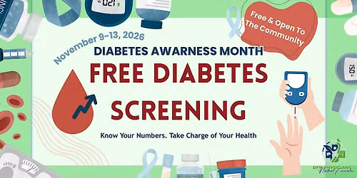 FREE Diabetes Screening | Diabetes Awareness Month