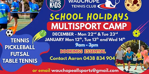 MULTISPORT CAMP - School Holidays