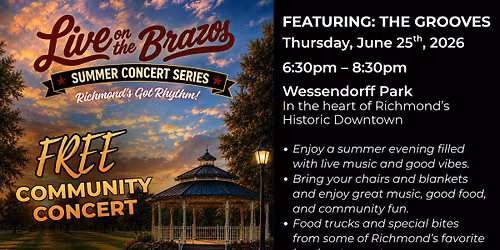 Live On The Brazos- Summer Concert Series