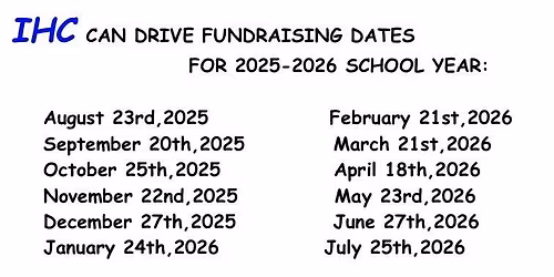IHC Can Drive Fundraiser!