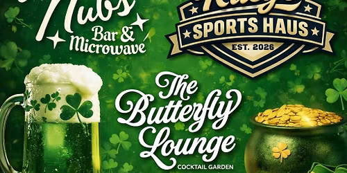 ST PATRICK\u2019S DAY TRIFECTA *BUTTERFLY*RILEYS*NUBS*