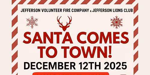 Santa Comes To Town Parade!