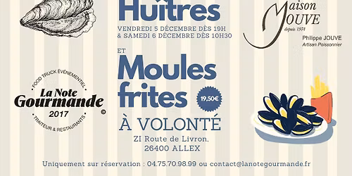 MATINEE HUITRES & MOULES FRITES A VOLONTE \ud83c\udf0a\ud83c\udf5f