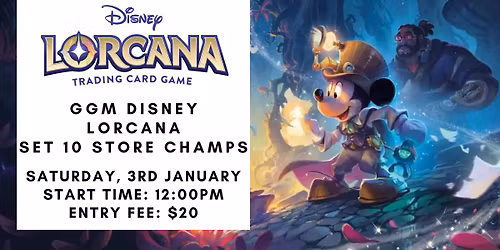 GGM Disney Lorcana Set 10 Store Champs